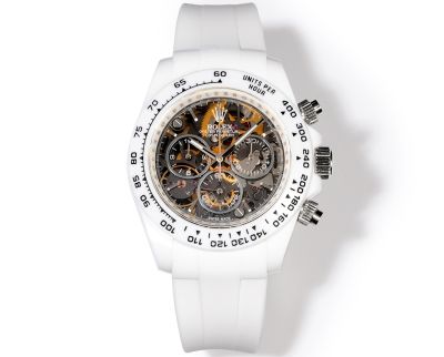 TW Factory Rolex Daytona 40*12.4mm 4802 Movement White Rubber Strap Luminous Watch